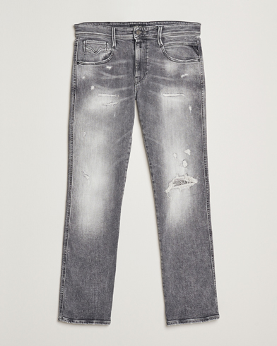  Anbass Powerstretch Distressed Jeans Washed Grey