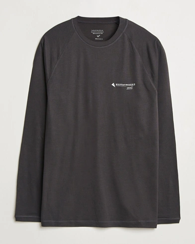 Herr | T-Shirts | Klättermusen | Groa Long Sleeve T-Shirt Raven