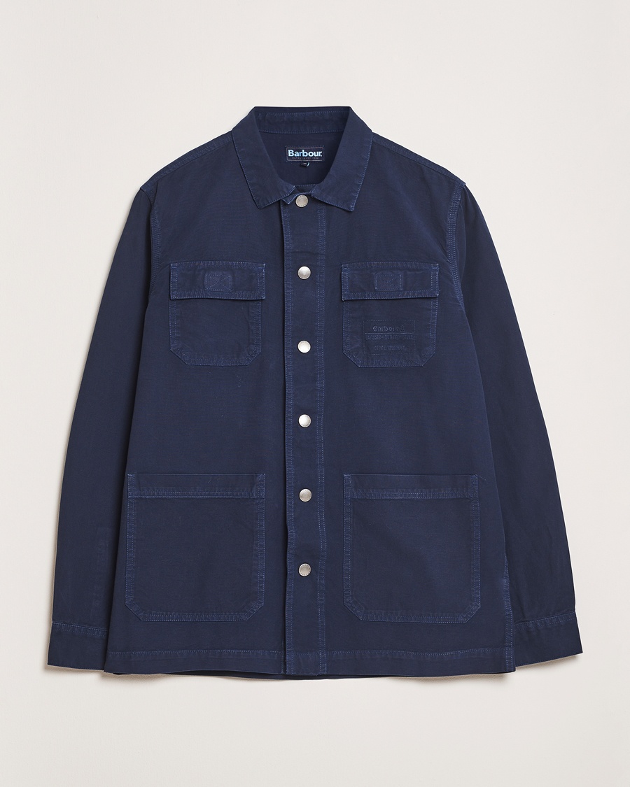 Herr | Skjortor | Barbour Lifestyle | Grindle Cargo Relaxed Overshirt Navy