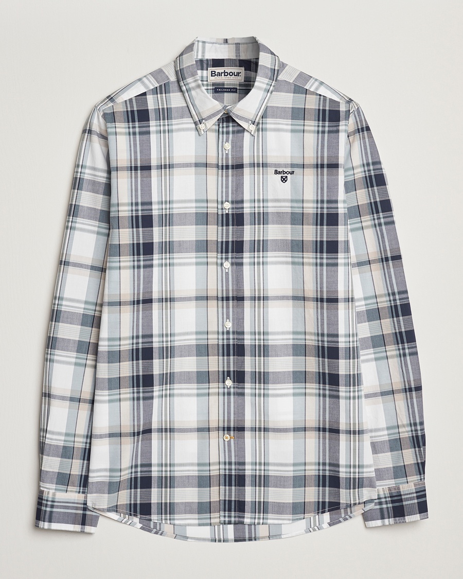 Herr | Best of British | Barbour Lifestyle | Gabe Checked Popline Shirt White