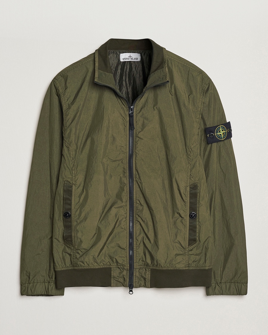 Herr | Stone Island | Stone Island | Crinkle Reps Short Jacket Military Green