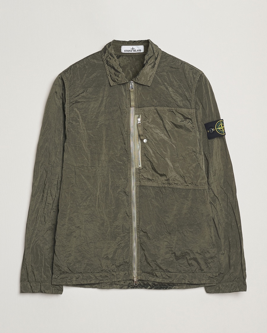 Herr | Stone Island | Stone Island | Nylon Metal Zip Overshirt Military Green