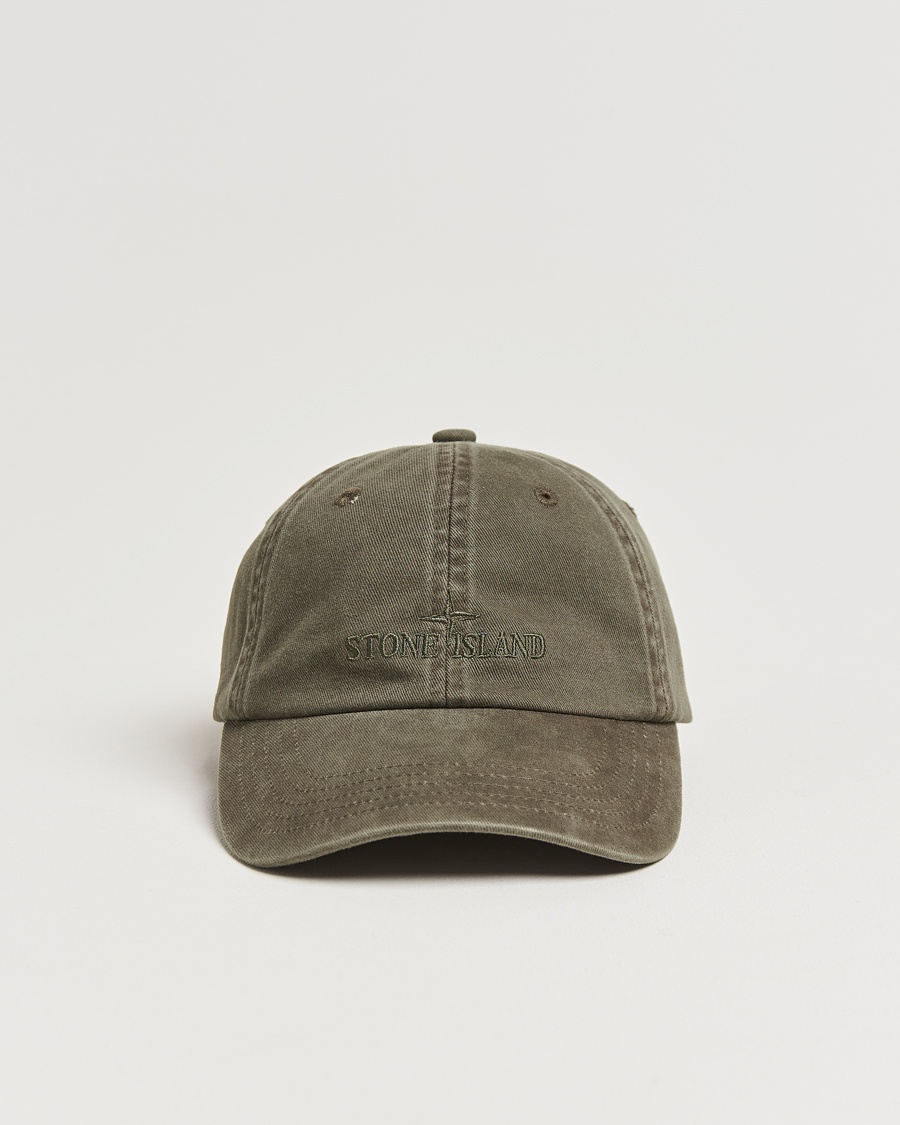 Herr | Stone Island | Stone Island | Cotton Gabardine Cap Military Green
