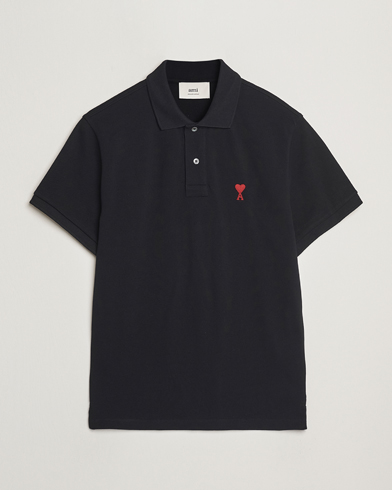  Heart Logo Polo Black