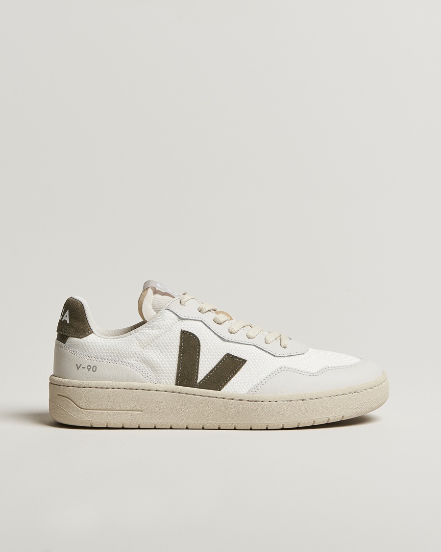 Herr | | Veja | V-90 Mesh Sneaker White/Khaki