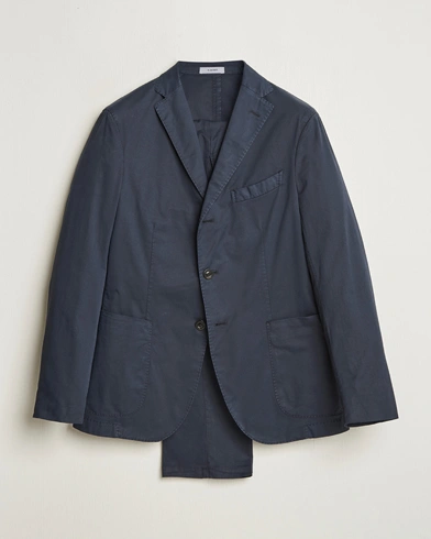  K Jacket Supima Cotton Suit Navy