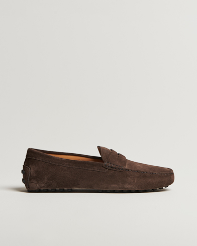  Gommino Carshoe Dark Brown Suede