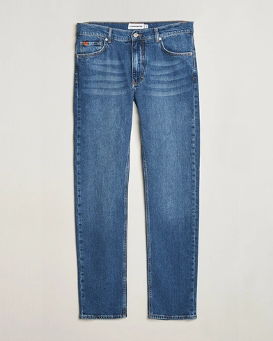  Jax Washed Slim Jeans Mid Blue