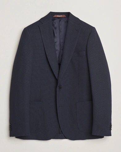  Cotton Jersey Blazer Navy