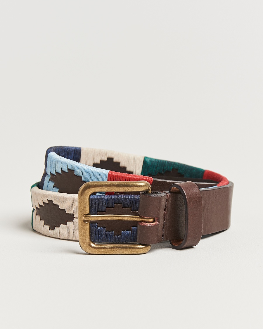 Herr | Gåvor | Pampeano | Multi Hand Stitched Classic Leather Belt 3,5cm