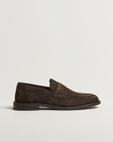  Lozham Suede Loafer Ebony Brown