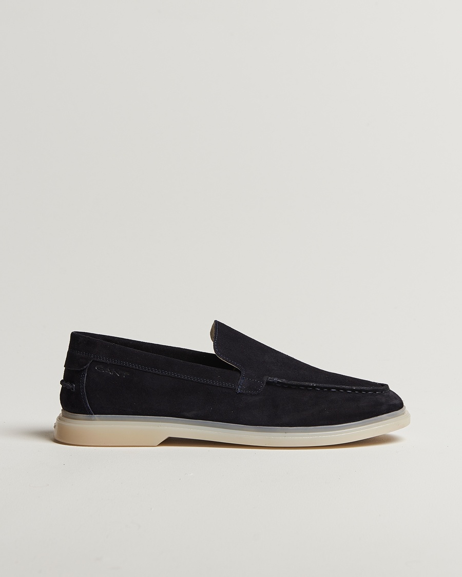 Herr | Loafers | GANT | Boery Suede Loafer Marine