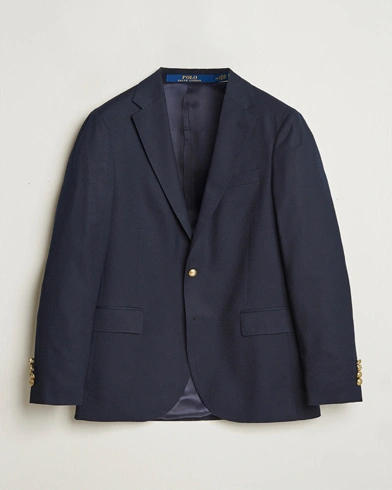  Wool Garbardine Blazer Navy