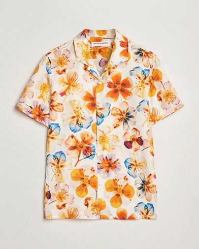  Hibbert Oshibana Printed Shirt White Sand