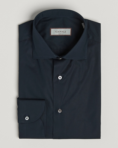  Slim Fit Cotton/Stretch Shirt Navy