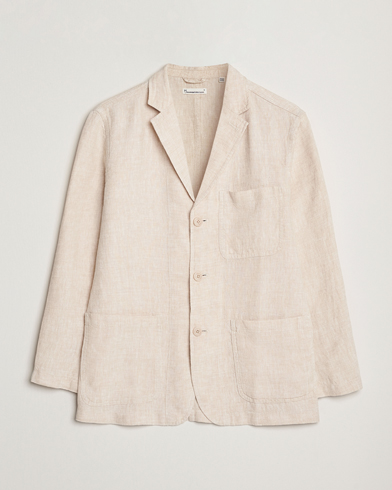  Linen Blazer Light Feather Grey