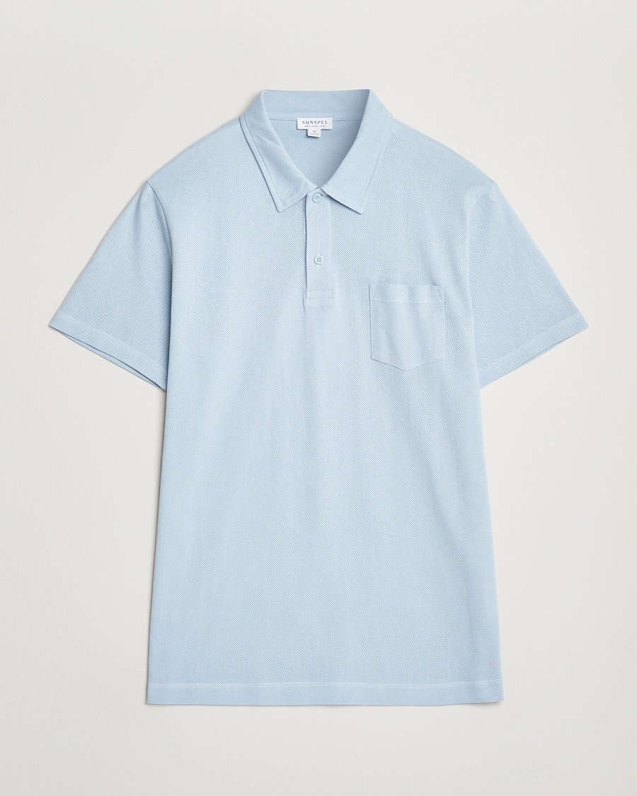  Riviera Polo Shirt Blue Mist