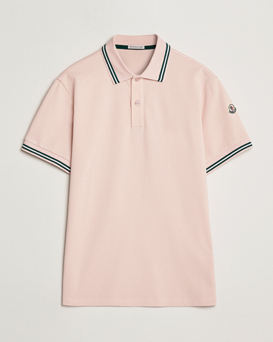  Contrast Rib Polo Pink