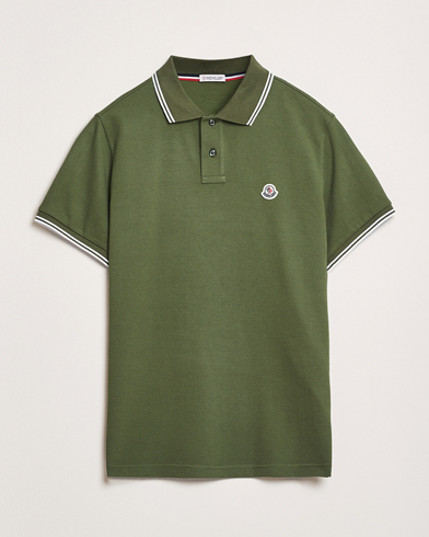  Contrast Rib Polo Dark Green