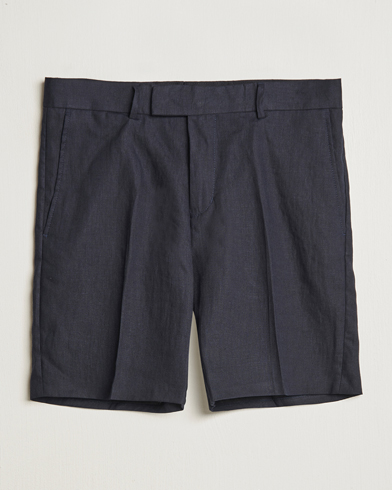  Thiago Linen Shorts Midnight Blue