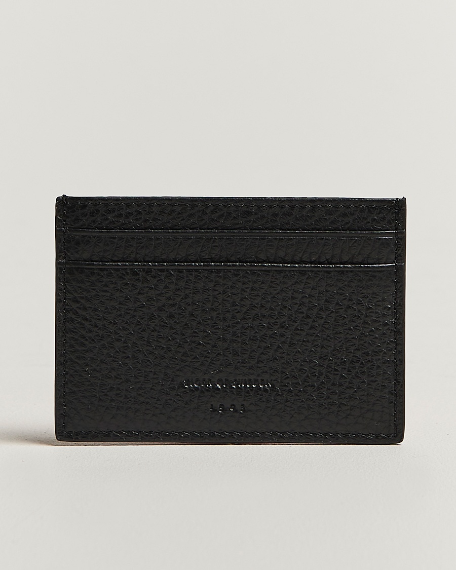 Herr | | Tiger of Sweden | Wharf Leather Card Holder Black