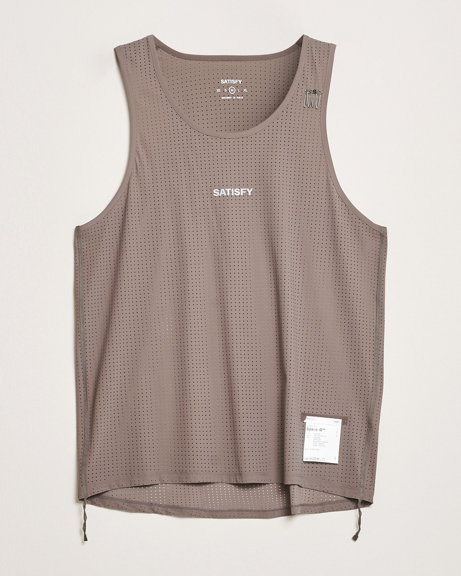 Herr | Active | Satisfy | Space-O Singlet Taupe
