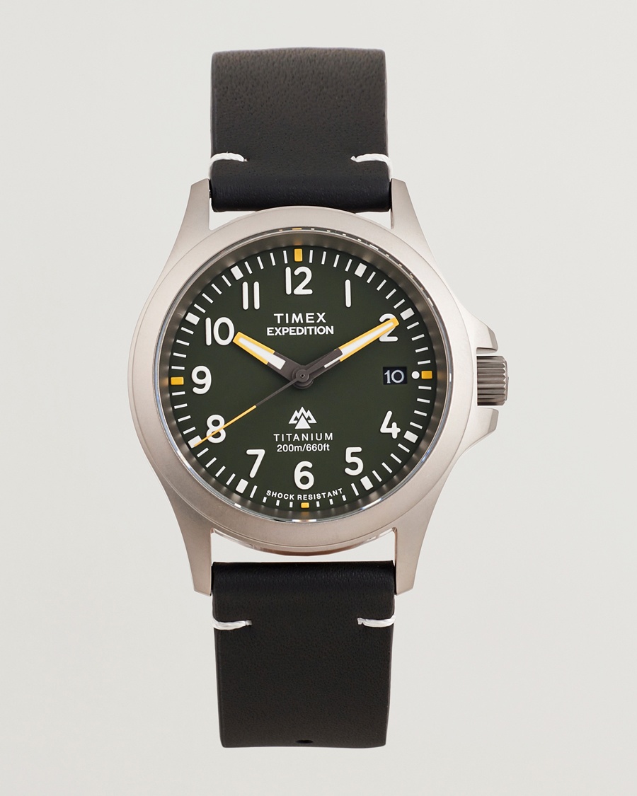 Herr | Klockor | Timex | Expedition Titanium 38mm Green Dial