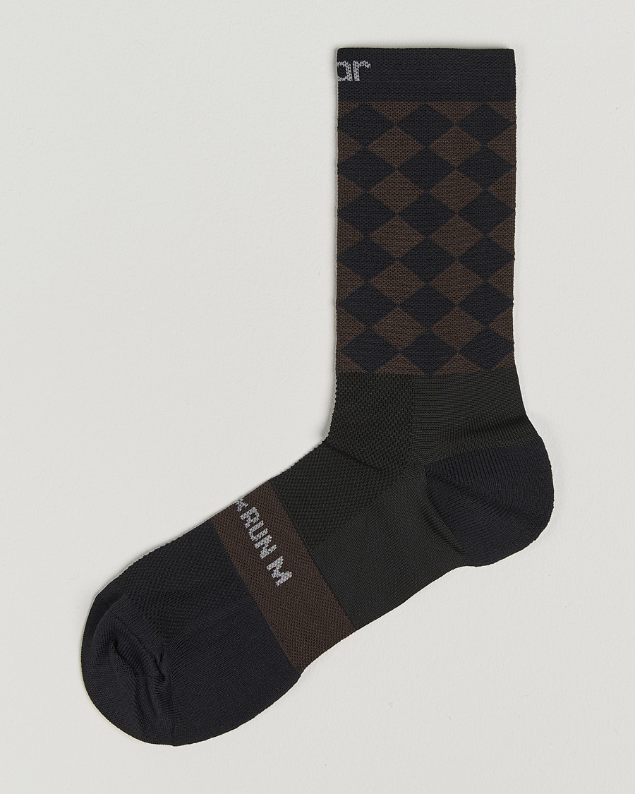 Herr | Nya varumärken | SOAR Running | Diamond Crew Sock Black/Brown