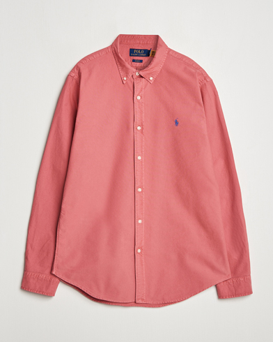 Herr | Skjortor | Polo Ralph Lauren | Slim Fit Garment Dyed Oxford Shirt Adirondack Berry