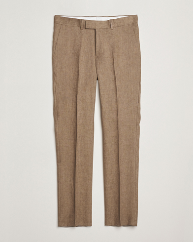 J.Lindeberg Lois Super Linen Pants Nutmeg – Brun