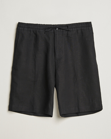 Herr | Senast inkommet | J.Lindeberg | Brady Drape Linen Shorts Black