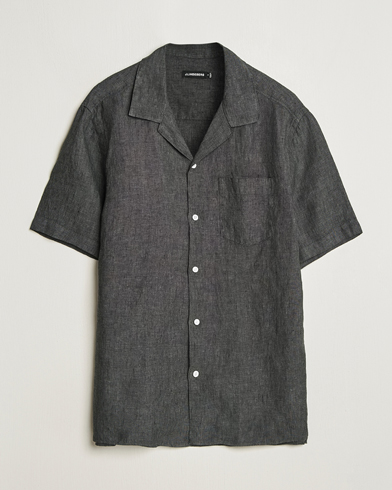 Herr | Senast inkommet | J.Lindeberg | Elio Linen Melange Shirt Black