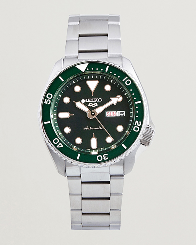 Herr | Klockor | Seiko | 5 Sports Automatic Diver Steel 43mm Green Dial