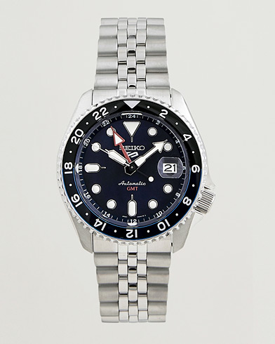 Herr | Klockor | Seiko | 5 Sports Automatic GMT Diver Steel 42mm Blue Dial