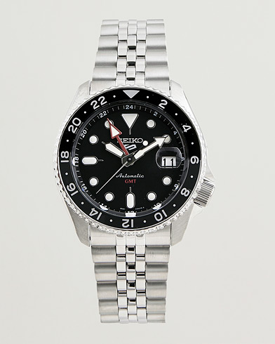Herr | Klockor | Seiko | 5 Sports Automatic GMT Diver Steel 42mm Black Dial