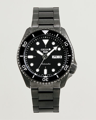 Herr | Klockor | Seiko | 5 Sports Automatic Diver Black Steel 43mm Black Dial