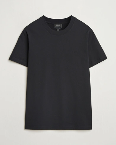 Herr | T-Shirts | A.P.C. | Embroidered APC T-Shirt Black