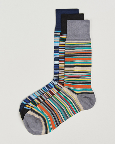 Herr | Senast inkommet | Paul Smith | 3-Pack Signature Striped Socks Multi