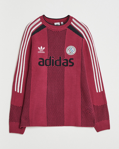adidas Originals Knitted Football Sweater Legacy Burgundy – Röd