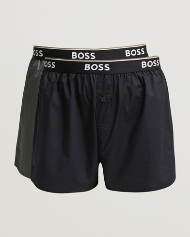 BOSS BLACK 2-Pack Boxer Shorts Green/Black – Flerfärgad