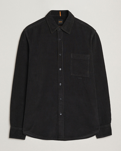 BOSS ORANGE Relegant Corduroy Shirt Black – Svart