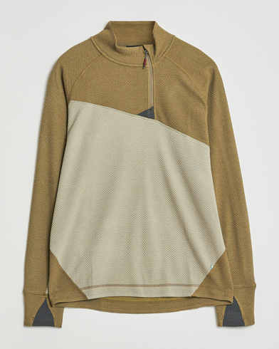 Klättermusen Huge Half Zip Sweater Silver Green Olive – Grön
