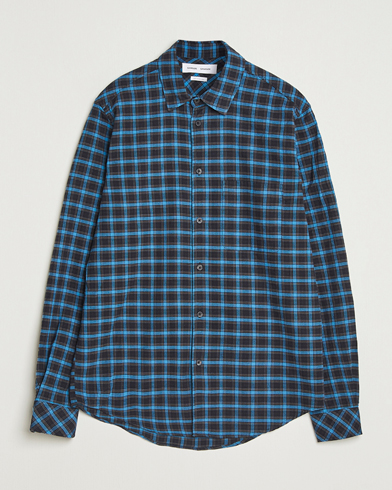 Samsøe Samsøe Liam Brushed Cotton Checked Shirt Turkish Coffee – Brun