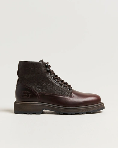 GANT Blisdor Leather Boot Dark Brown – Brun