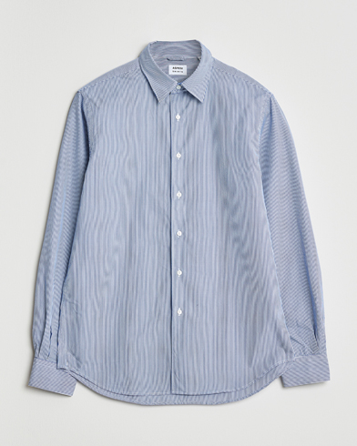Aspesi Striped Poplin Shirt Light Blue – Blå