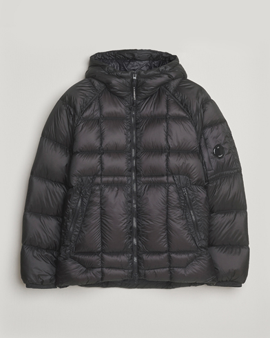 C.P. Company DD Shell Padded Hood Jacket Black – Svart