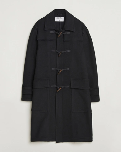 Filippa K Monty Wool Duffle Coat Black – Svart