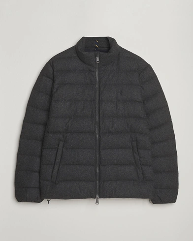 Polo Ralph Lauren Colden Wool Down Jacket Barclay Heather – Grå