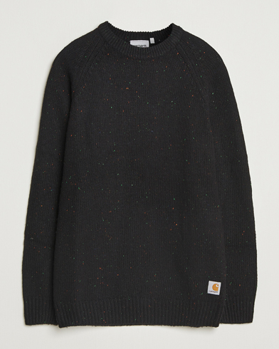 Carhartt WIP Anglistic Wool/Cotton Sweater Black – Svart