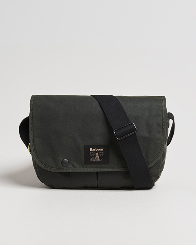Barbour Lifestyle Field Wax Riever Crossbody Bag Sage – Grön